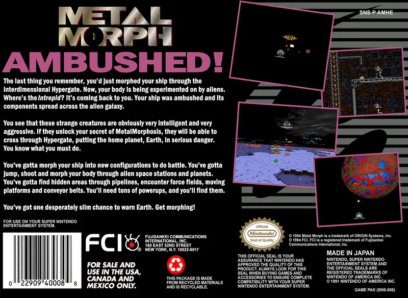 Metal Morph box back