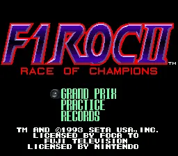 F1-ROC II: Race of Champions screenshot