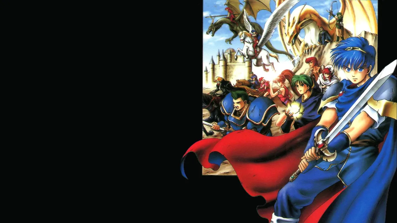 Backdrop artwork for Fire Emblem: Monshou no Nazo