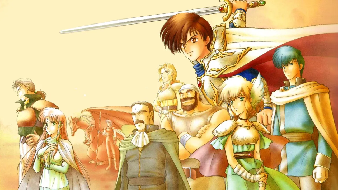 Backdrop artwork for Fire Emblem: Thracia 776