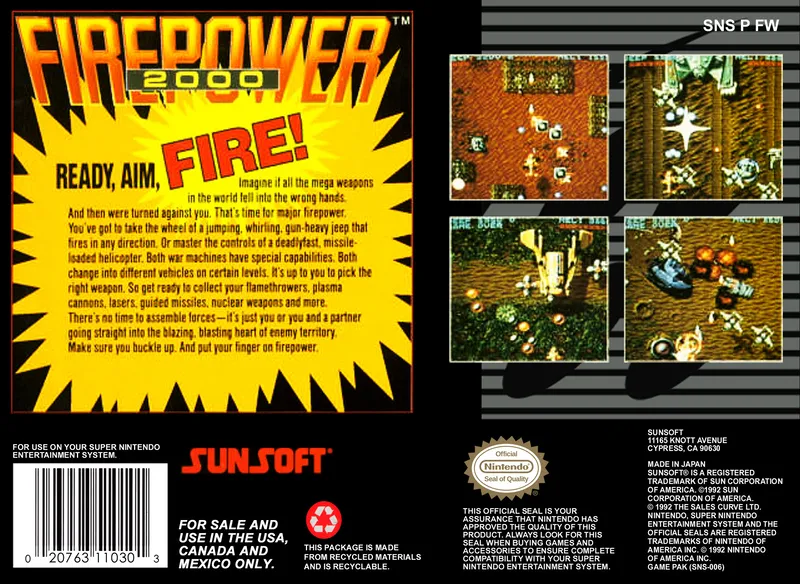 Firepower 2000 box back