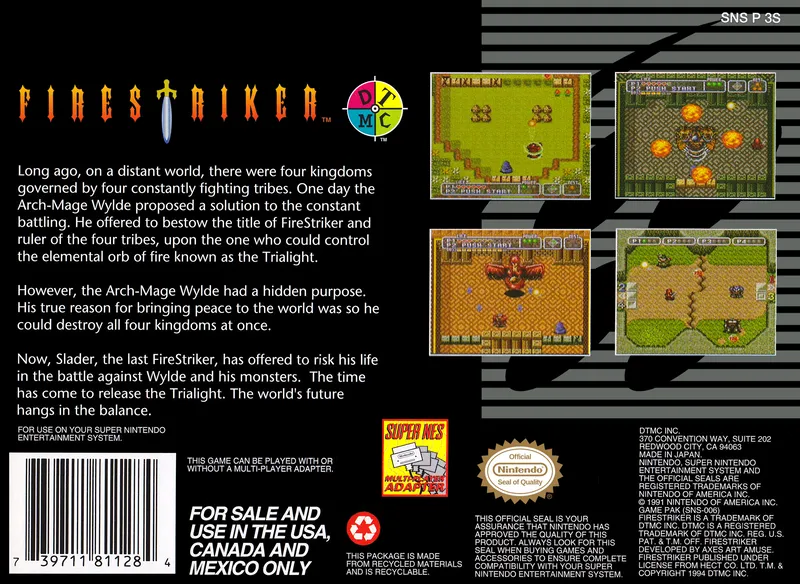 Firestriker box back