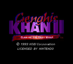 Genghis Khan II: Clan of the Gray Wolf screenshot