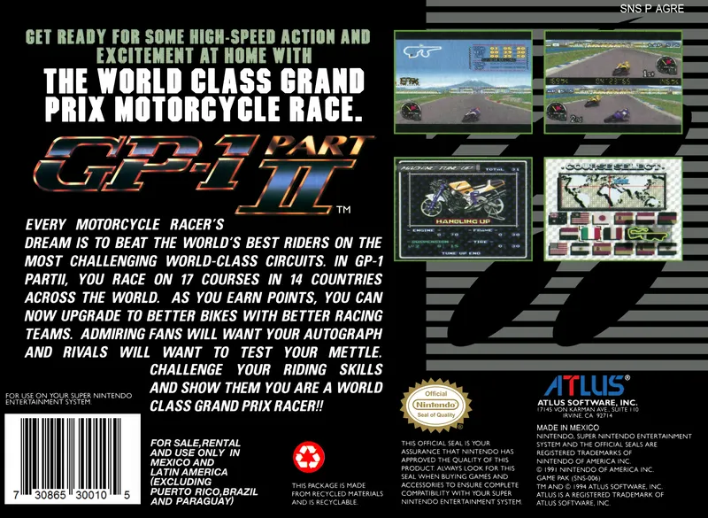GP-1: Part II box back