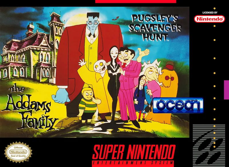 The Addams Family: Pugsley's Scavenger Hunt box art