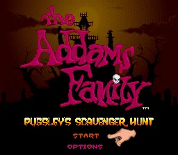 The Addams Family: Pugsley's Scavenger Hunt screenshot