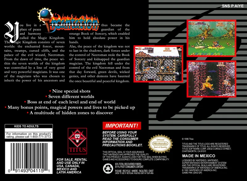 Incantation box back