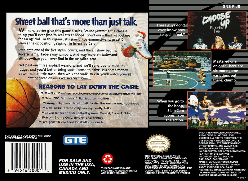 Street Sports: Jammit box back