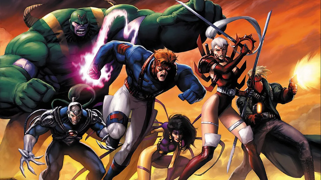 Backdrop artwork for Jim Lee's WildC.A.T.S: Covert Action Teams