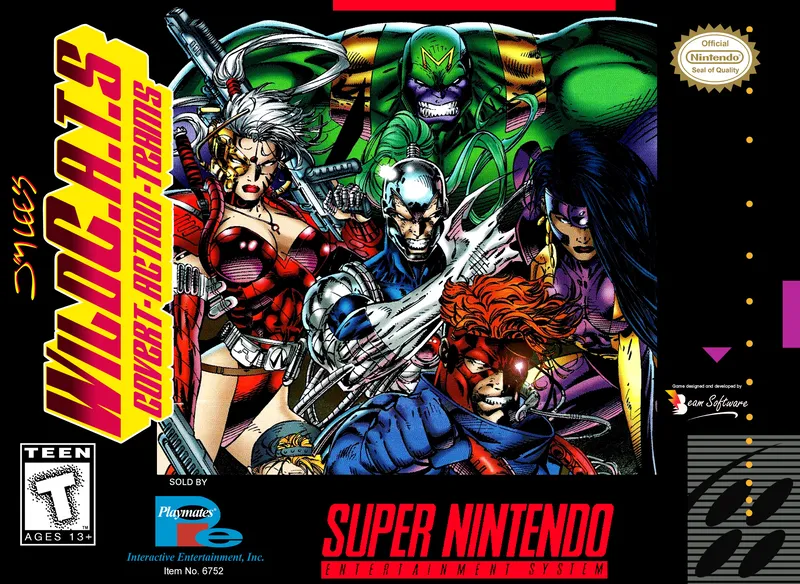 Jim Lee's WildC.A.T.S: Covert Action Teams cover art for Super Nintendo Entertainment System