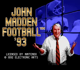 John Madden Football '93 screenshot