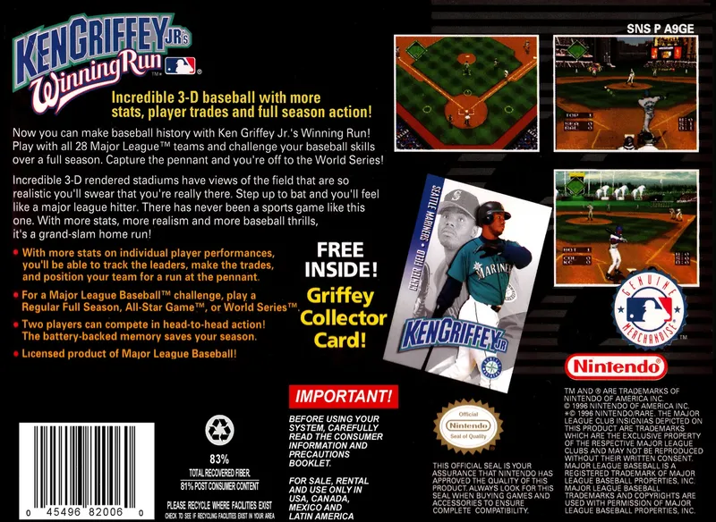 Ken Griffey Jr.'s Winning Run box back