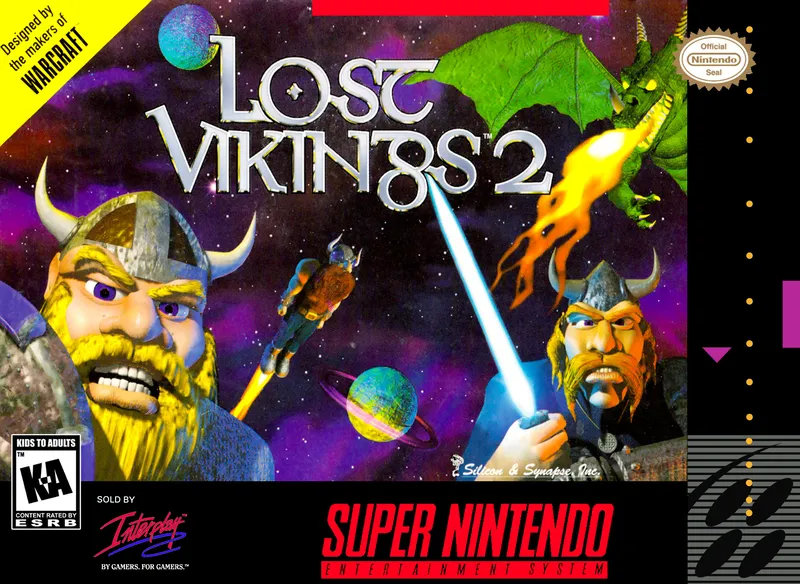 Lost Vikings 2 box art