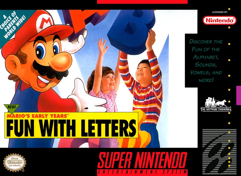 Mario's Early Years: Fun with Letters box art