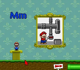 Backdrop artwork for Mario's Early Years: Fun with Letters