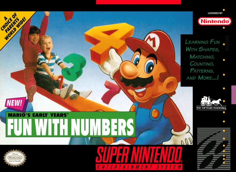 Mario's Early Years: Fun with Numbers box art