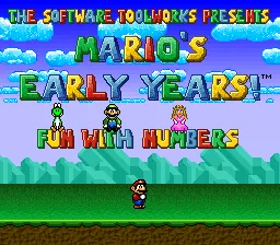Mario's Early Years: Fun with Numbers screenshot