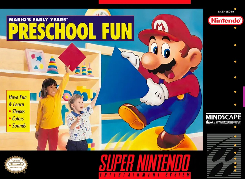 Mario's Early Years: Preschool Fun box art