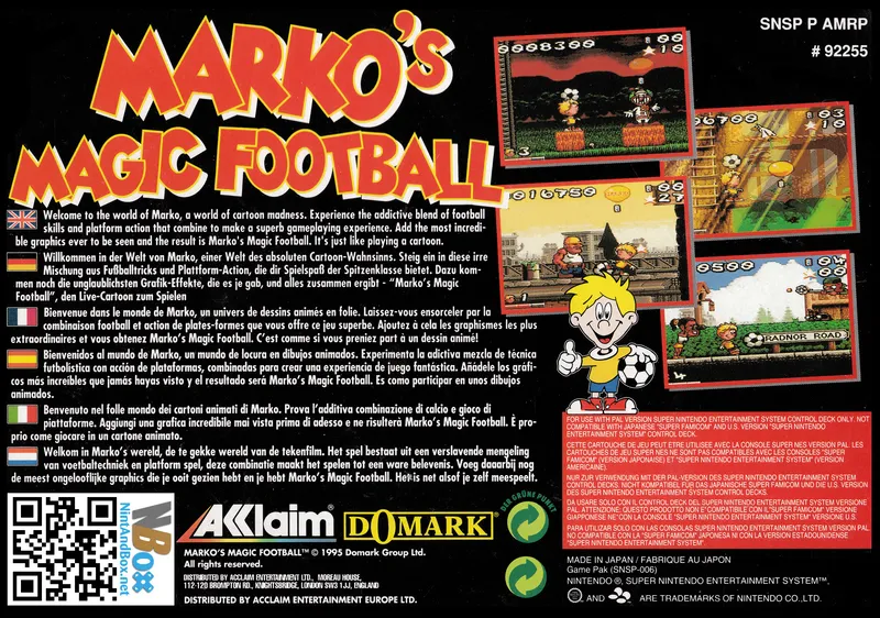 Marko's Magic Football box back