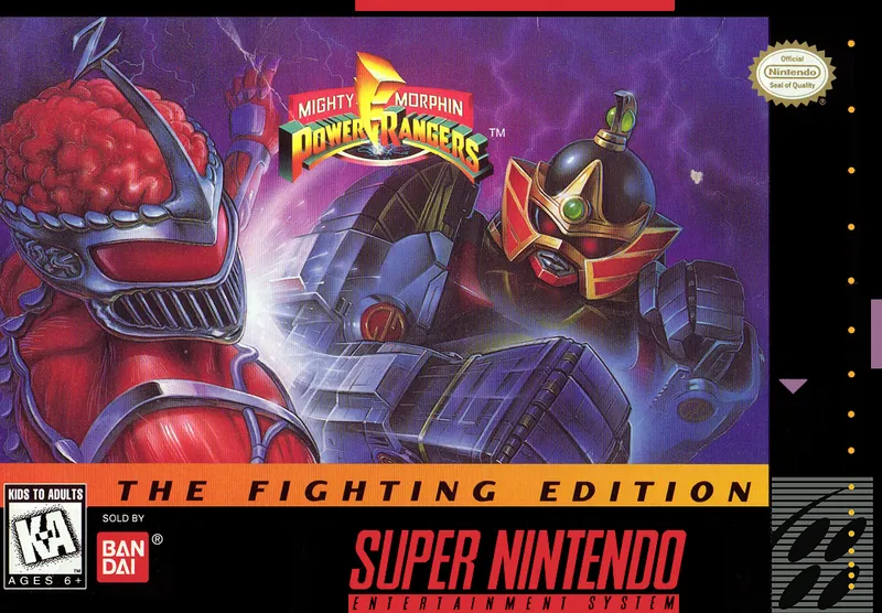 Mighty Morphin Power Rangers: The Fighting Edition box art