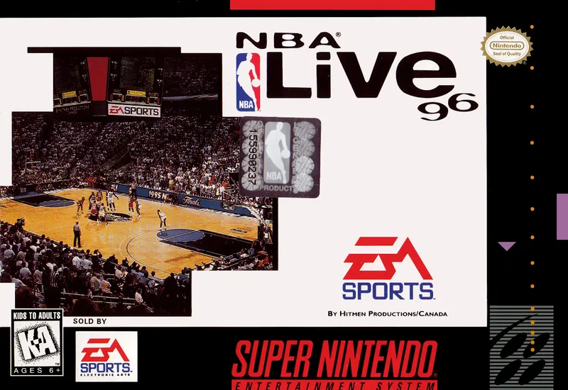 NBA Live 96 box art