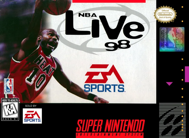 NBA Live 98 box art