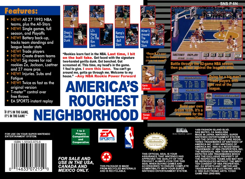 NBA Showdown box back
