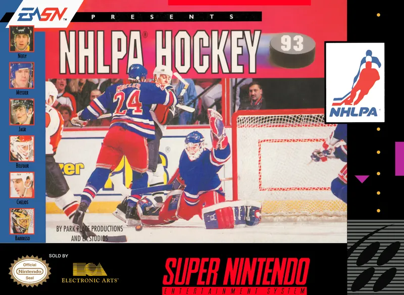 NHLPA Hockey 93 box art