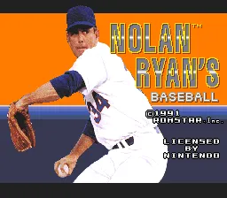 Nolan Ryan's Baseball screenshot