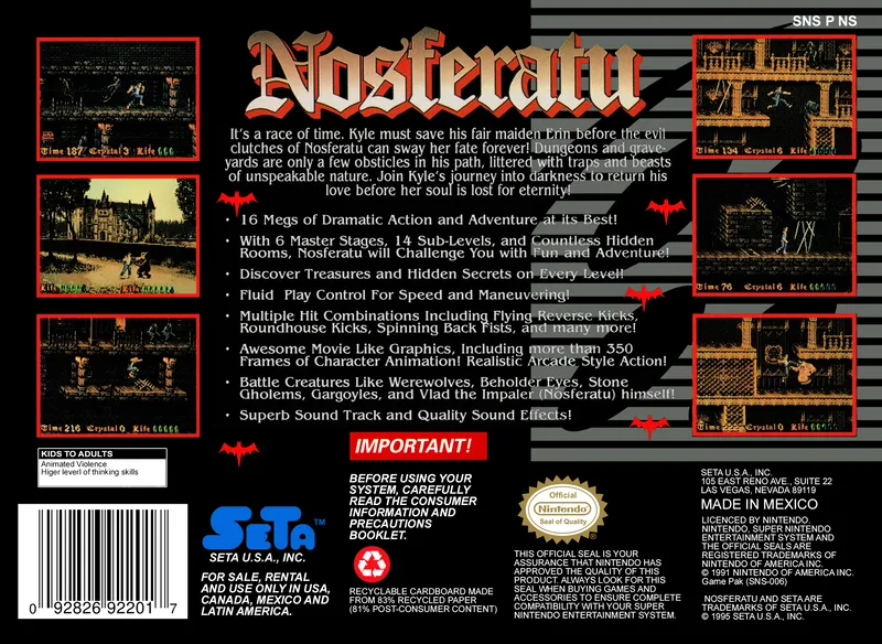 Nosferatu box back