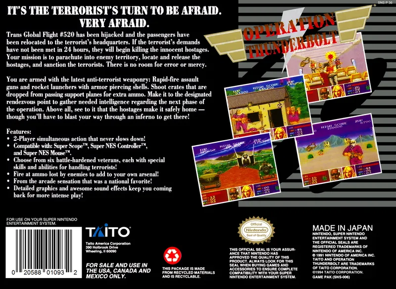 Operation Thunderbolt box back