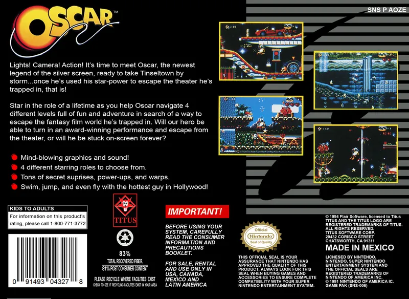 Oscar box back