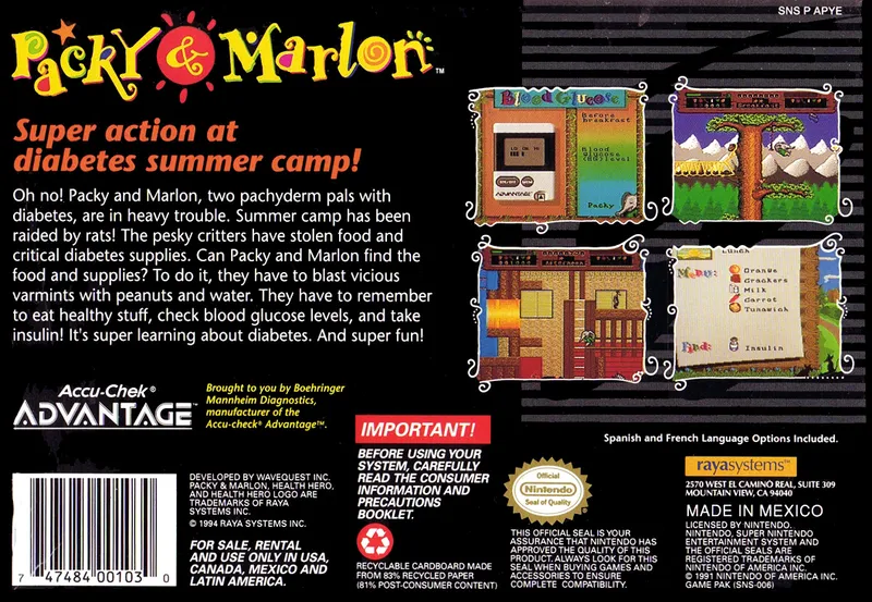 Packy & Marlon box back