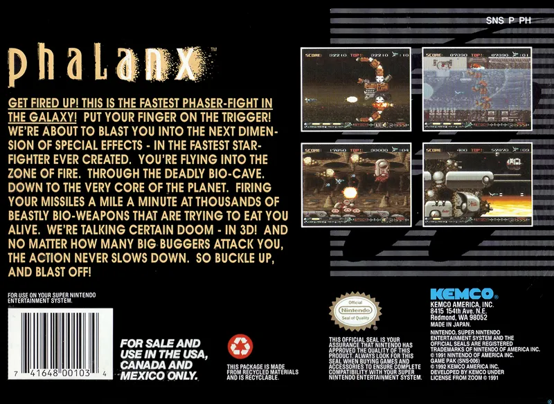 Phalanx box back
