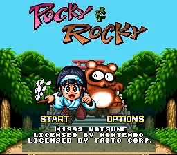 Pocky & Rocky screenshot