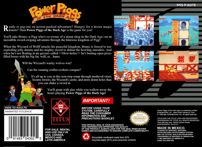 Power Piggs of the Dark Age box back