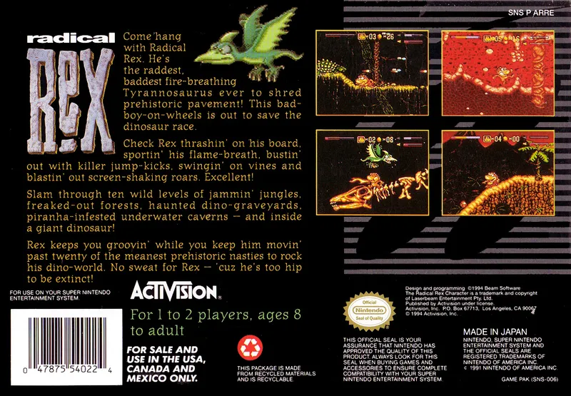 Radical Rex box back