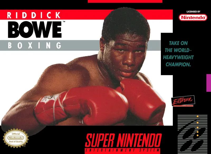 Riddick Bowe Boxing box art