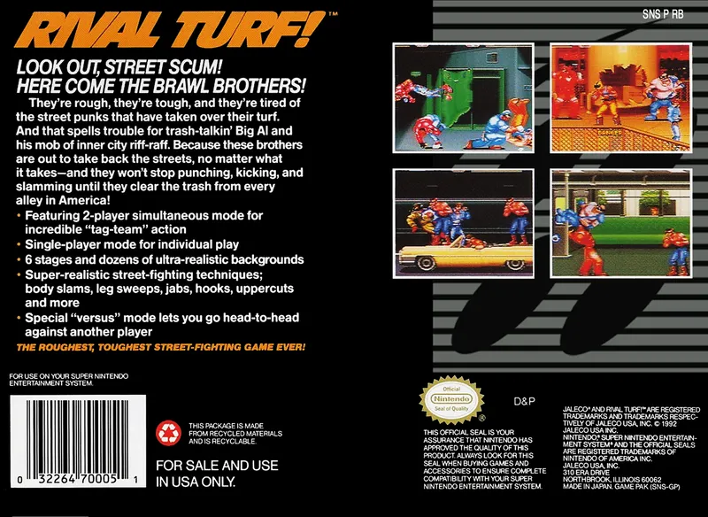 Rival Turf! box back