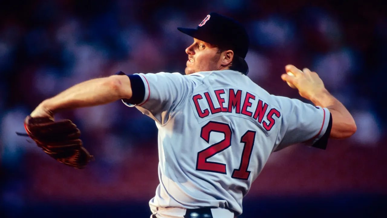 Backdrop artwork for Roger Clemens' MVP Baseball