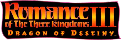 Romance of the Three Kingdoms III: Dragon of Destiny logo