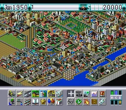 Backdrop artwork for SimCity 2000: The Ultimate City Simulator