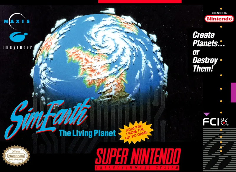 SimEarth: The Living Planet box art