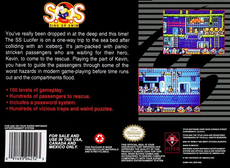 S.O.S: Sink or Swim box back