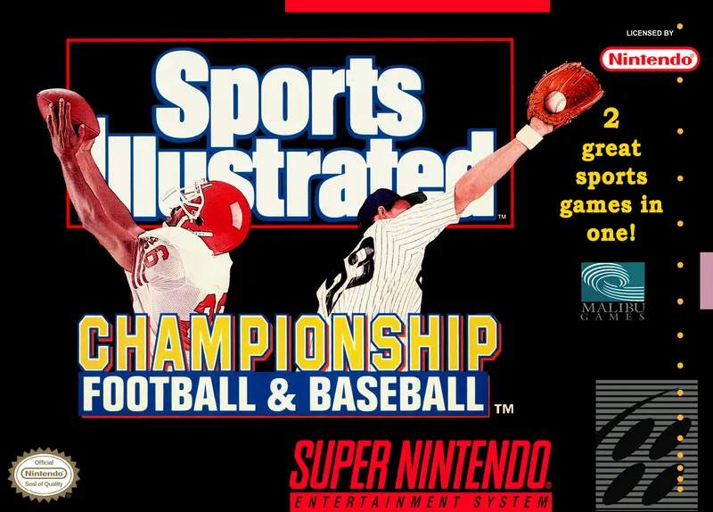 Sports Illustrated Championship Football & Baseball box art