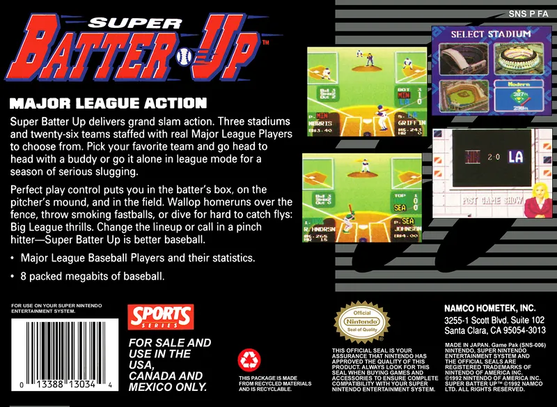 Super Batter Up box back