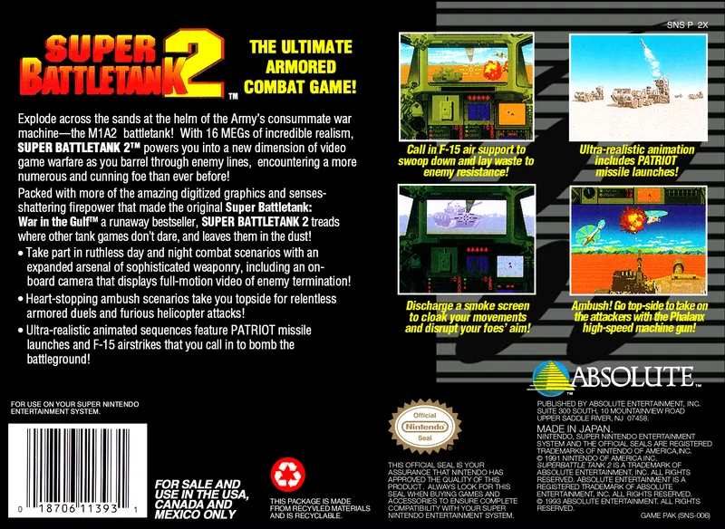 Super Battletank 2 box back