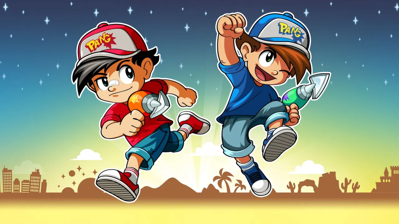 Backdrop artwork for Super Buster Bros.