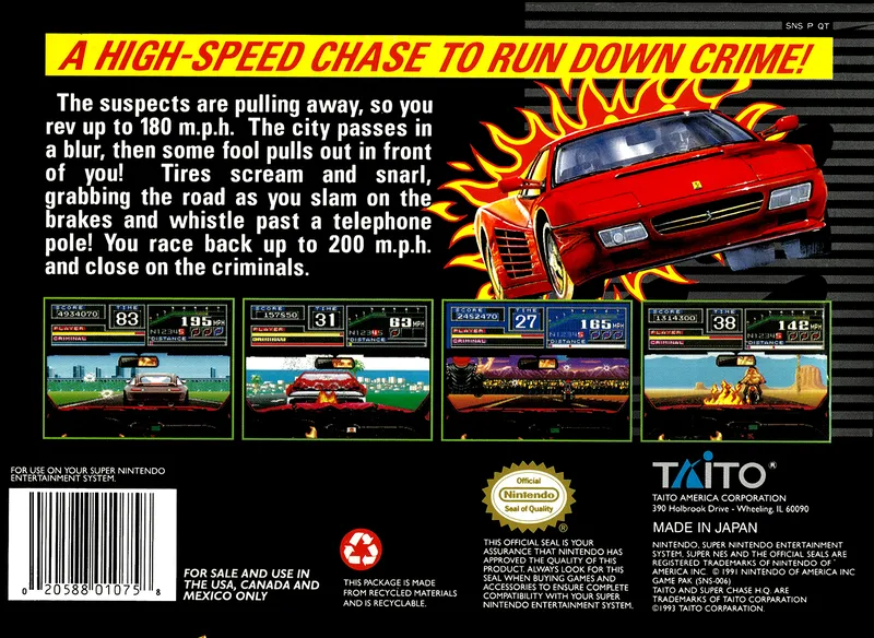 Super Chase H.Q. box back