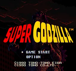 Super Godzilla screenshot